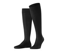 FALKE Tiago M Kh sostenibili cotone filo di Scozia al ginocchio tinta unita 1 paio, Calzini lunghi Uomo, Nero Black 3000, 47-48