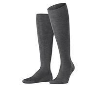 FALKE Tiago M Kh sostenibili cotone filo di Scozia al ginocchio tinta unita 1 paio, Calzini lunghi Uomo, Grigio Steel Melange 3165, 39-40