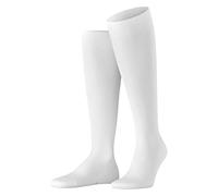 FALKE Tiago M Kh sostenibili cotone filo di Scozia al ginocchio tinta unita 1 paio, Calzini lunghi Uomo, Bianco White 2000, 45-46