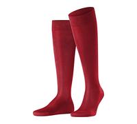 FALKE Tiago M Kh sostenibili cotone filo di Scozia al ginocchio tinta unita 1 paio, Calzini lunghi Uomo, Rosso Scarlet 8228, 43-44