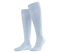 FALKE Tiago M Kh sostenibili cotone filo di Scozia al ginocchio tinta unita 1 paio, Calzini lunghi Uomo, Blu Light Blue 6594, 45-46