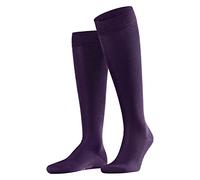 FALKE Tiago M Kh sostenibili cotone filo di Scozia al ginocchio tinta unita 1 paio, Calzini lunghi Uomo, Blu Wine Berry 8860, 41-42