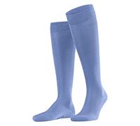 FALKE Tiago M Kh sostenibili cotone filo di Scozia al ginocchio tinta unita 1 paio, Calzini lunghi Uomo, Blu Cornflower Blue 6554, 43-44