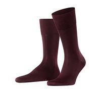 FALKE Tiago M So sostenibili cotone filo di Scozia tinta unita 1 paio, Calzini Uomo, Rosso Barolo 8596, 43-44