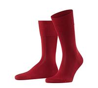 FALKE Tiago M So sostenibili cotone filo di Scozia tinta unita 1 paio, Calzini Uomo, Rosso Scarlet 8228, 41-42