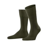 FALKE Tiago M So sostenibili cotone filo di Scozia tinta unita 1 paio, Calzini Uomo, Verde Emerald 7437, 43-44