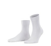 FALKE Tiago M Sso sostenibili cotone filo di Scozia tinta unita 1 paio, Calzini Uomo, Bianco White 2000, 43-44