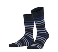FALKE Tinted Stripe M So lana cotone fantasia 1 paio, Calzini Uomo, Blu Dark Navy 6371, 39-42