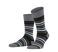 FALKE Tinted Stripe M So lana cotone fantasia 1 paio, Calzini Uomo, Grigio Asphalt Melange 3180, 43-46