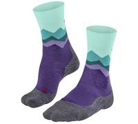 FALKE Tk2 Crest W - Donna - Verde / Viola / Grigio - Taglia 41/42- modello 2024