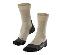 FALKE TK2 Explore Cool W So lyocell filo funzionale spessi antivesciche 1 paio, Calzini da escursionismo Donna, Beige Nature Mel 4100, 37-38