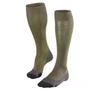 FALKE TK2 Explore Knee High M Kh lana filo funzionale spessi antivesciche 1 paire, Calzini da escursionismo Uomo, Verde Olive 7830, 46-48