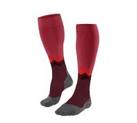 FALKE TK2 Explore Long W Kh lana filo funzionale spessi antivesciche 1 paio, Calzini da escursionismo Donna, Rosso Ruby 8830, 39-40