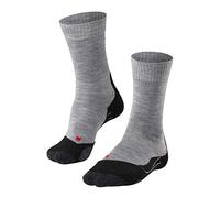 FALKE TK2 Explore M So lana filo funzionale spessi antivesciche 1 paio, Calzini da escursionismo Uomo, Grigio Light Grey 3403-O, 39-41