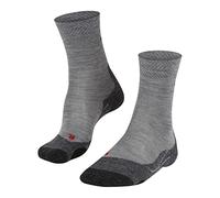 FALKE TK2 Explore Melange W So lana filo funzionale spessi antivesciche 1 paio, Calzini da escursionismo Donna, Grigio Mid Grey Melange 3530, 39-40