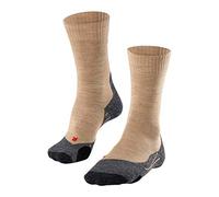 FALKE TK2 Explore W So lana filo funzionale spessi antivesciche 1 paio, Calzini da escursionismo Donna, Beige Nature Mel 4100, 37-38