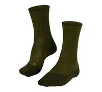 FALKE TK2 Explore Wool M So lana filo funzionale spessi antivesciche 1 paio, Calzini da escursionismo Uomo, Verde Forest 7657, 46-48