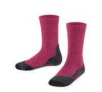 FALKE TK2 K So lana filo funzionale spessi antivesciche 1 paio, Calzini da escursionismo Unisex - Bambini, Rosso Rose 8564, 27-30