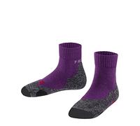FALKE TK2 Short, Calzini da escursionismo Unisex - Bambini, Lana, Viola (Wildberry 8895), 27-30 pacco da 1