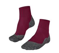 FALKE TK5 Wander Cool Short W Sso lyocell filo funzionale sottili antivesciche 1 paio, Calzini da escursionismo Donna, Rosso Red 8644, 39-40