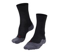 FALKE TK5 Wander M So lana filo funzionale sottili antivesciche 1 paio, Calzini da escursionismo Uomo, Grigio Asphalt Melange 3180, 42-43