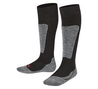 FALKE unisex bambini Active Ski calzini da sci traspiranti asciugatura rapida termoregolanti antiodore lana filo funzionale imbottitura media protezione tibia spessi caldi 1 paio
