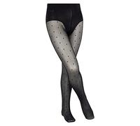 FALKE unisex bambini Romantic Dot 30 DEN collant filo sottile morbido velati transparenti opachi motivo fantasia a pois cintura comfort senza pressione sulla vita cuciture piatte alla punta 1 pezzo