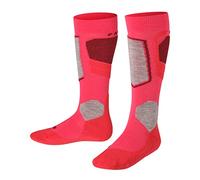FALKE unisex bambini SK4 calzini da sci imbottitura leggera protezione tibia antivesciche sottili caldi traspiranti asciugatura rapida termoregolanti antiodore lana filo funzionale 1 paio | ammortizzazione leggera per un ottimo controllo