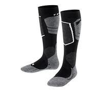 FALKE unisex bambini SK4 calzini da sci imbottitura leggera protezione tibia antivesciche sottili caldi traspiranti asciugatura rapida termoregolanti antiodore lana filo funzionale 1 paio | ammortizzazione leggera per un ottimo controllo