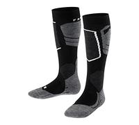 FALKE unisex bambini SK4 calzini da sci imbottitura leggera protezione tibia antivesciche sottili caldi traspiranti asciugatura rapida termoregolanti antiodore lana filo funzionale 1 paio | ammortizzazione leggera per un ottimo controllo