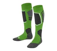 FALKE unisex bambini SK4 calzini da sci imbottitura leggera protezione tibia antivesciche sottili caldi traspiranti asciugatura rapida termoregolanti antiodore lana filo funzionale 1 paio | ammortizzazione leggera per un ottimo controllo