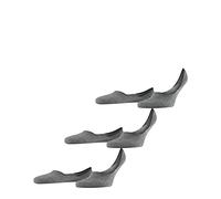 FALKE uomo Invisible Step Medium Cut 3-Pack calzini fantasmini traspiranti sostenibili cotone salvapiedi taglio medio sistema antiscivolo al tallone sottili multipack confezione di 3 paia