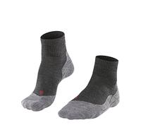 FALKE uomo TK5 Short calzini da escursionismo imbottitura leggera antivesciche sottili calze da trekking traspiranti asciugatura rapida termoregolanti antiodore lana vergine filo funzionale 1 paio