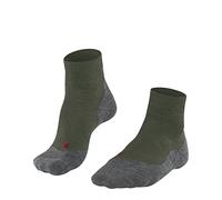 FALKE uomo TK5 Short calzini da escursionismo imbottitura leggera antivesciche sottili calze da trekking traspiranti asciugatura rapida termoregolanti antiodore lana vergine filo funzionale 1 paio