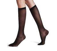 FALKE Vitalize 20 DEN W Kh trasparenti velati con compressione 1 paio, Calzini lunghi Donna, Nero Black 3009, 35-38