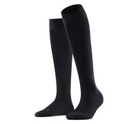 FALKE Vitalizer W Kh cotone con compressione 1 paio, Calzini lunghi Donna, Blu Dark Navy 6379, 37-38