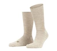 FALKE Walkie Ergo U So Lana Filo Funzionale Tinta Unita, Calzini Unisex - Adulto, Beige Sand Melange 4490, 44-45