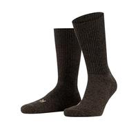 FALKE Walkie Ergo U So Lana Filo Funzionale Tinta Unita, Calzini Unisex - Adulto, Marrone Dark Brown 5450, 42-43