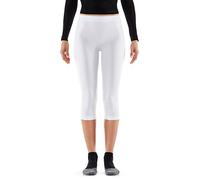 FALKE Warm 3/4 W Ti Filo Funzionale Asciugatura Rapida, Calzamaglia Donna, Bianco White 2860-o, S