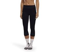 FALKE Warm 3/4 W Ti Filo Funzionale Asciugatura Rapida, Calzamaglia Donna, Nero Black 3000, S