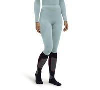 FALKE Warm Long W Ti Filo Funzionale Asciugatura Rapida 1 Pezzo, Calzamaglia Donna, Verde Jade 7439, L