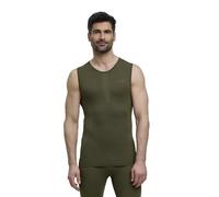 FALKE Warm M S/l Sh Filo Funzionale Asciugatura Rapida 1 Pezzo, Maglia Uomo, Verde Herb 7754, M