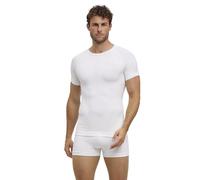 FALKE Warm Round Neck M S/S TS Filo Funzionale Asciugatura Rapida, Maglia Uomo, Bianco White 2860, L