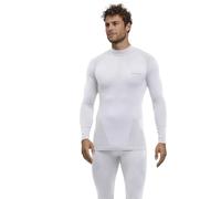 FALKE Warm Turtleneck M L/s Sh Filo Funzionale Asciugatura Rapida 1 Pezzo, Maglia Uomo, Bianco White 2860, XL