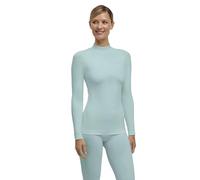 FALKE Warm Turtleneck W L/s Sh Filo Funzionale Asciugatura Rapida 1 Pezzo, Maglia Donna, Verde Jade 7439, XL
