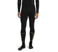 FALKE Wool-Tech 3/4 M Ti lana filo funzionale asciugatura rapida 1 pezzo, Calzamaglia Uomo, Nero Black 3000, S