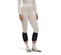 FALKE Wool-Tech 3/4 W Ti Lana Filo Funzionale Asciugatura Rapida 1 Pezzo, Calzamaglia Donna, Bianco off-White 2040 Trend, S