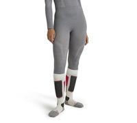 FALKE Wool-Tech 3/4 W Ti lana filo funzionale asciugatura rapida 1 pezzo, Calzamaglia Donna, Grigio Grey-Heather 3757, L