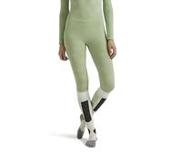 FALKE Wool-Tech 3/4 W TI lana filo funzionale asciugatura rapida 1 pezzo, Calzamaglia Donna, Verde (Quiet Green 7378) - Trend, L