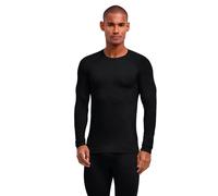 FALKE Wool-Tech Light M L/s Sh Lana Filo Funzionale Asciugatura Rapida 1 Pièce, Maglia Uomo, Nero Black 3000, XL